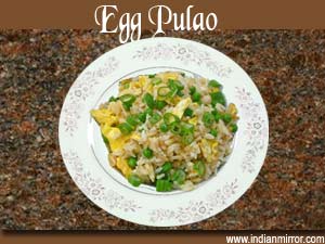 Microwave Egg Pulao