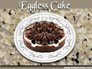 Microwave Eggless Cake 