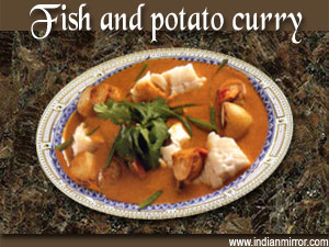 Fish and potato curry
