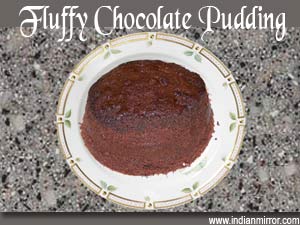 Microwave Fluffy Chocolate Pudding