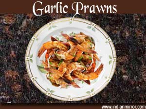 Garlic Prawns 