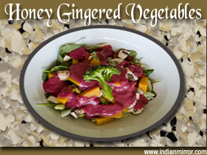 Honey Gingered Vegetables
