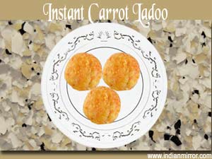 Instant Carrot Ladoo 