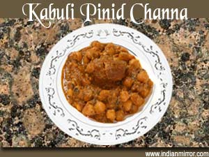 Kabuli Pinid Channa Recipe