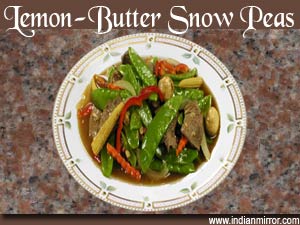 Lemon-Butter Snow Peas