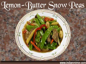 Lemon-Butter Snow Peas