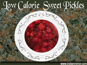 Low Calorie Microwave Sweet Pickles