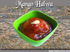 Microwave Mango Halwa