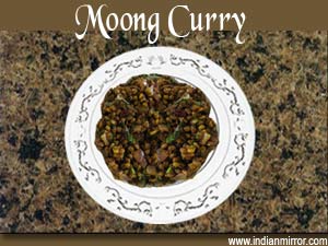 Microwave Moong Curry
