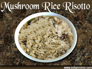Mushroom Rice Risotto