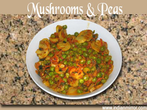 Mushrooms And Peas Recipe