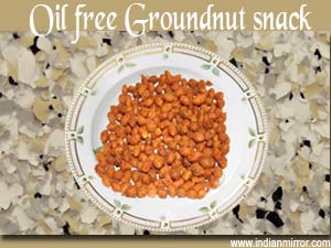 Oil free Groundnut snack