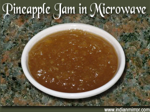 Pineapple Jam in Microwave