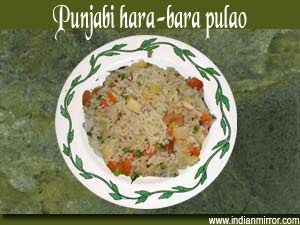 Punjabi hara-bara pulao