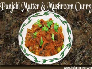 Punjabi Mutter & Mushroom Curry