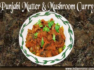 Punjabi Mutter & Mushroom Curry