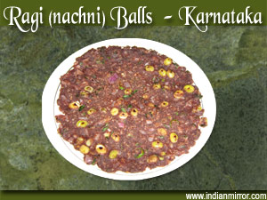 Ragi (nachni) Balls  - Karnataka