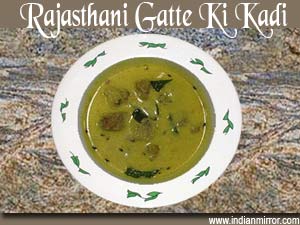 Rajasthani Gatte Ki Kadi
