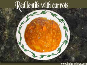 Red Lentils With Carrots