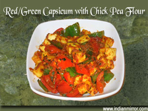 Red/Green Capsicum with Chick Pea Flour