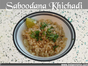 Microwave Saboodana Khichadi