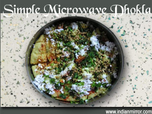 Simple Microwave Dhokla