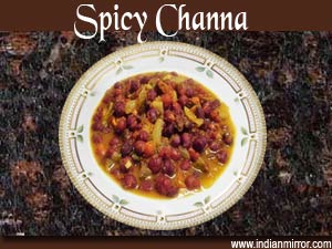 Microwave Spicy Channa