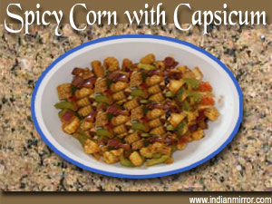 Spicy Corn with Capsicum