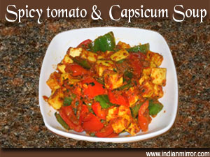 Spicy tomato & capsicum soup