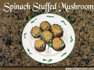 Spinach Stuffed Mushroom