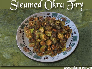 Steamed Okra Fry