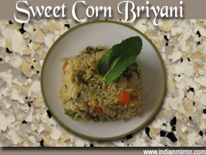 Sweet Corn Biryani  