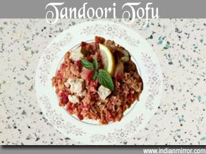 Microwave Tandoori Tofu