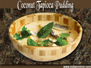 Microwave Coconut Tapioca Pudding