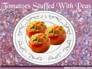Tomatoes Stuffed With Peas