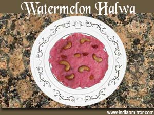 Microwave Watermelon Halwa 
