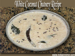 White Coconut Chutney Recipe