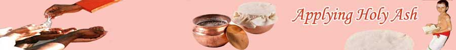 Applying Holy Ash