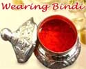 Wearing Bindhi