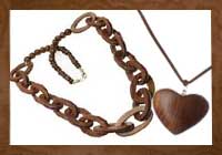 Indian Wooden Jewelry - Necklace