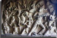 Mahabalipuram wall carving