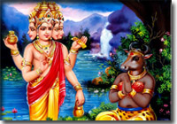 Lord Shiva and Brahma