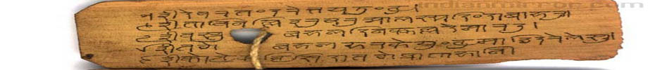 Hindi Palm Leaf Manuscript Hindi Palm Leaf Manuscript
