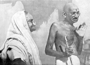 GANDHI WITH HIS WIFE KASTHURBA GANDHI