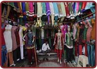 Dress Materials Shopping in Palika Bazaar
